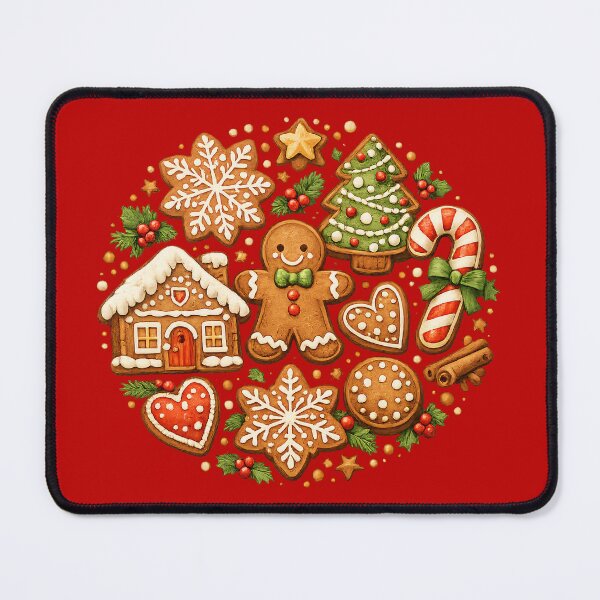 Item preview, Vintage Bakery Christmas Holiday Festive Gift - Cozy Christmas Gingerbread Man Cookie Collection designed and sold by Artycom.