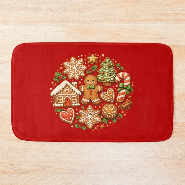 Item preview, Vintage Bakery Christmas Holiday Festive Gift - Cozy Christmas Gingerbread Man Cookie Collection designed and sold by Artycom.