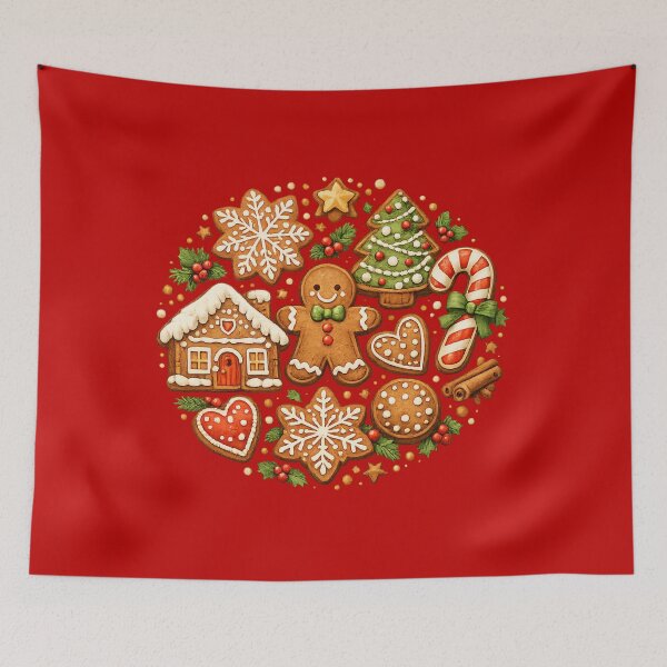 Item preview, Vintage Bakery Christmas Holiday Festive Gift - Cozy Christmas Gingerbread Man Cookie Collection designed and sold by Artycom.