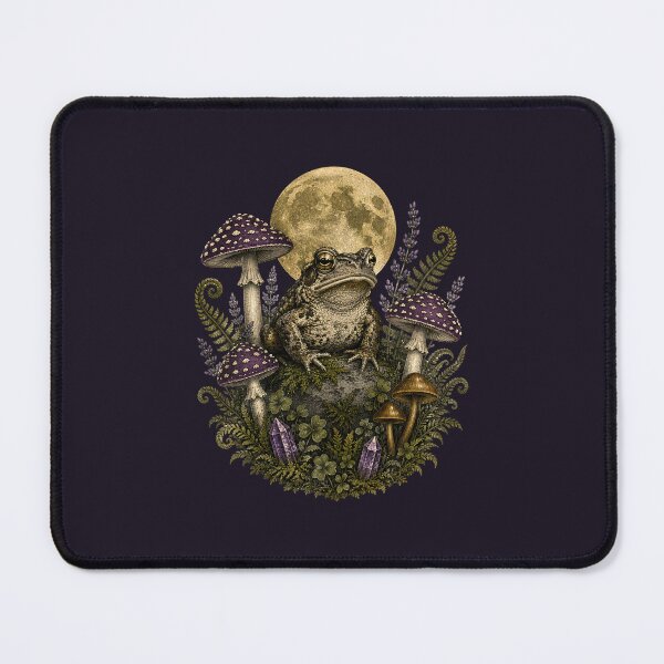 Item preview, Moon Garden Toad and Mystic Mushrooms designed and sold by printheavenart.