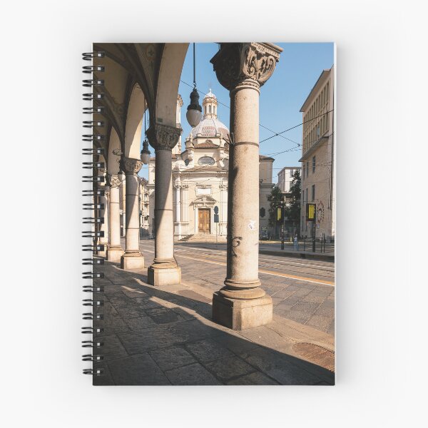 Item preview, Archway view of San Tommaso church dome under afternoon sunlight in Turin Italy designed and sold by svanaerschot.