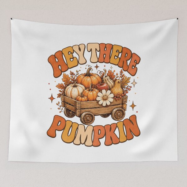 Item preview, Hey There Pumpkin Fall Autumn Retro Thanksgiving designed and sold by KarimSoCute.