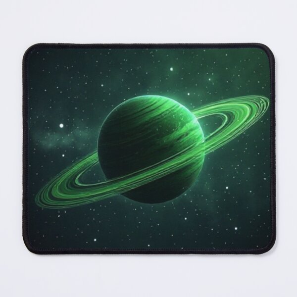 Item preview, Green Ringed Planet #1 designed and sold by Jadelight's AI Slop.