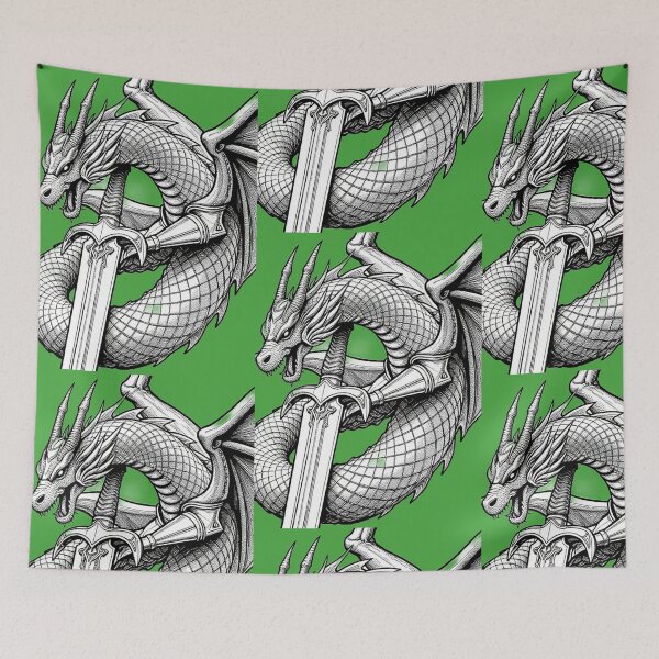 Item preview, Dragon With Sword! designed and sold by Vinaelly.