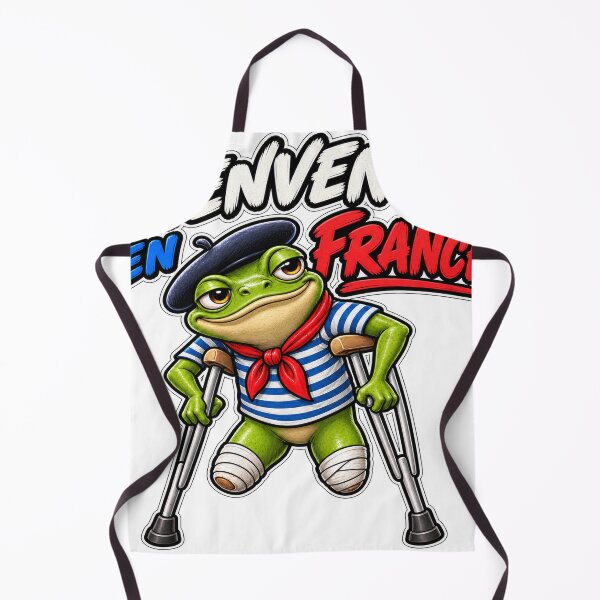 Item preview, Bienvenue en France Funny French Frog designed and sold by PRINTIONAL.