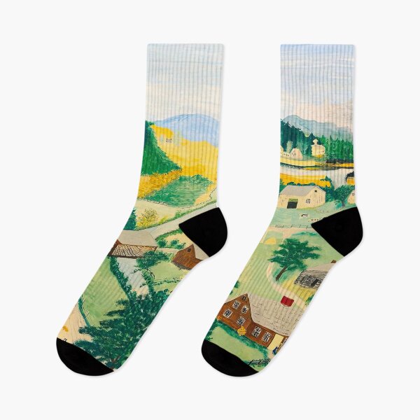 Item preview, ANNA MARY ROBERTSON aka GRANDMA MOSES, QUIET VILLAGE designed and sold by DavidSrna.