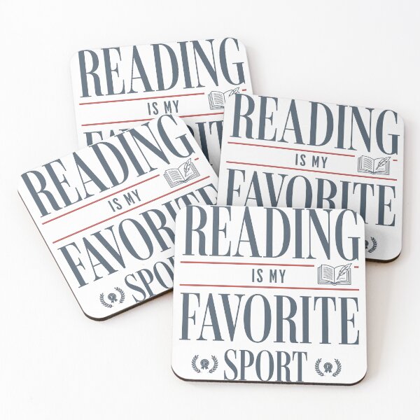 Item preview, "Reading is My Favorite Sport - Typographic Book Lover Award" designed and sold by Shopeon Designs.