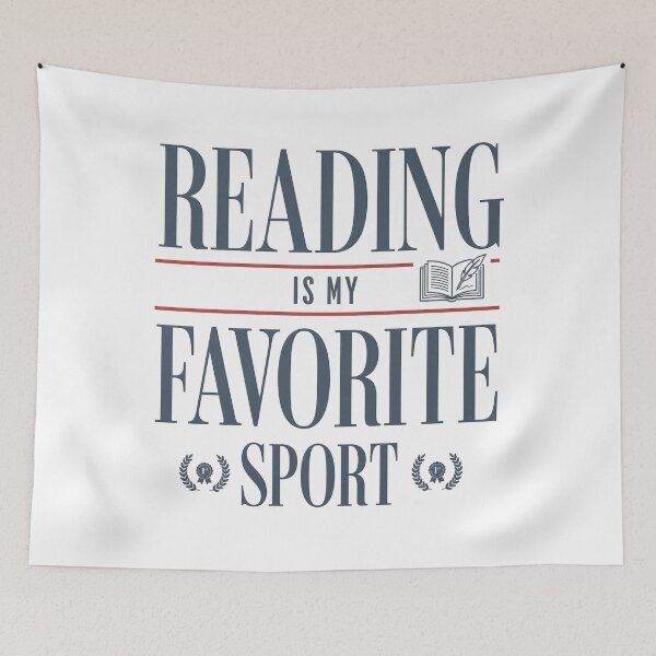 Item preview, "Reading is My Favorite Sport - Typographic Book Lover Award" designed and sold by Shopeon Designs.