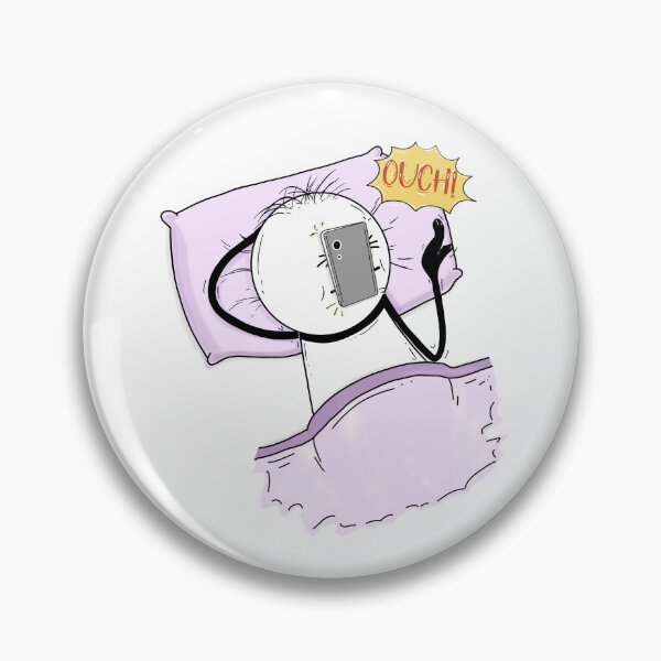 Item preview, Phone Dropped on Face – Hand-drawn Relatable Digital Illustration & Print designed and sold by MyVisionaryHuez.