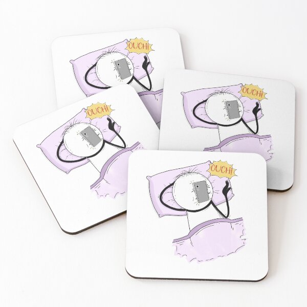 Item preview, Phone Dropped on Face – Hand-drawn Relatable Digital Illustration & Print designed and sold by MyVisionaryHuez.