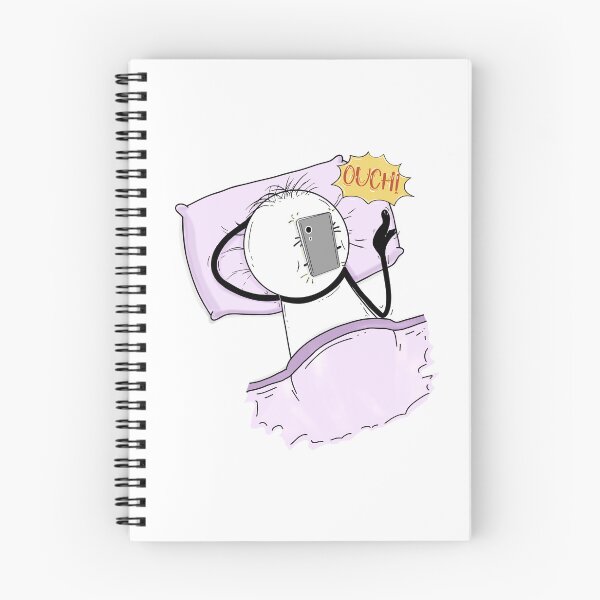 Item preview, Phone Dropped on Face – Hand-drawn Relatable Digital Illustration & Print designed and sold by MyVisionaryHuez.