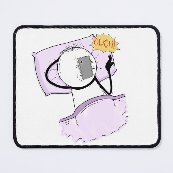 Item preview, Phone Dropped on Face – Hand-drawn Relatable Digital Illustration & Print designed and sold by MyVisionaryHuez.
