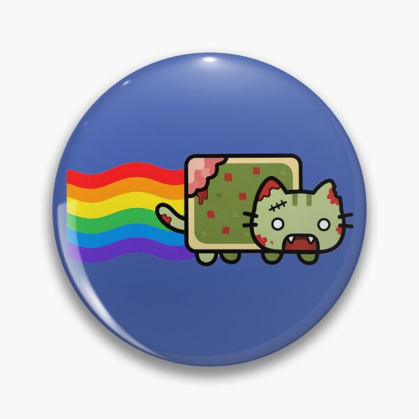 Artikelvorschau, Niedliche Zombie-Nyan-Cat – Retro-Internet-Meme – Y2K-Nostalgie entworfen und verkauft von TrxshWear.
