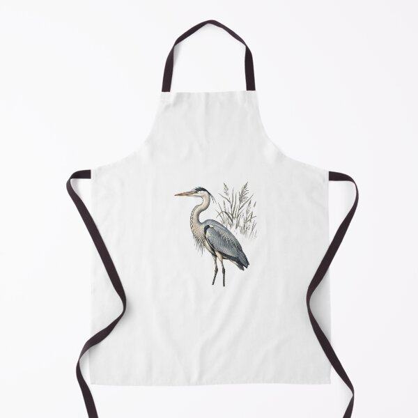 Item preview, Grey Heron Wading Vintage Print designed and sold by DangaVintage.