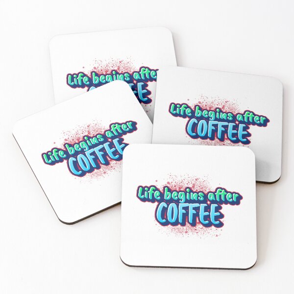 Item preview, Life begins after Coffee designed and sold by CreationsbYKz.