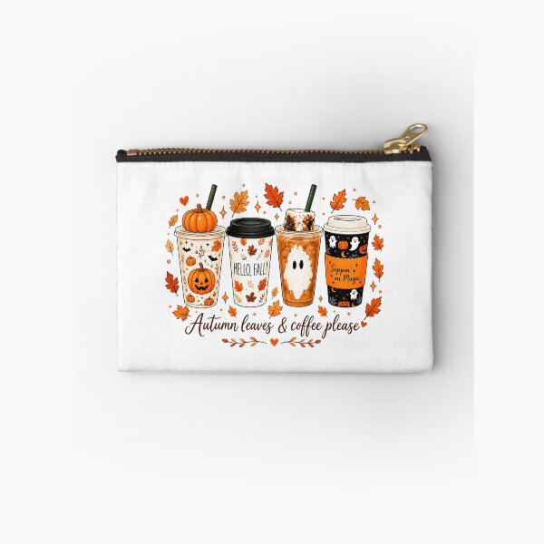 Item preview, Autumn Leaves and Coffee Please Pumpkin Fall Halloween designed and sold by KarimSoCute.