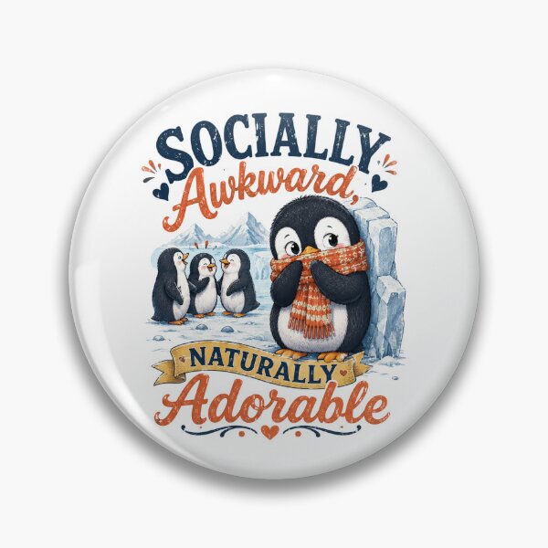 Item preview, Socially Awkward, Naturally Adorable designed and sold by Side Quest Co..
