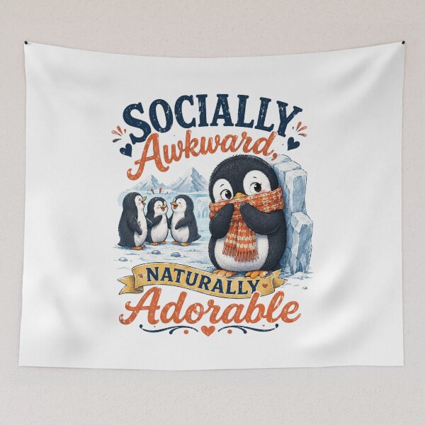 Item preview, Socially Awkward, Naturally Adorable designed and sold by Side Quest Co..