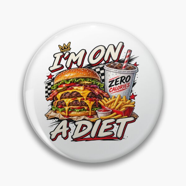 Item preview, I'm On A Diet Burger Humor designed and sold by PRINTIONAL.