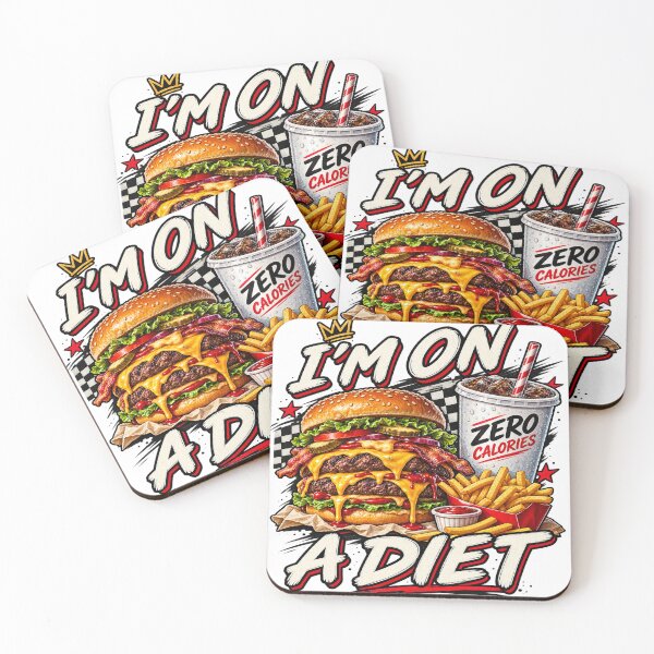 Item preview, I'm On A Diet Burger Humor designed and sold by PRINTIONAL.
