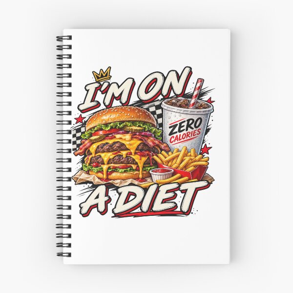 Item preview, I'm On A Diet Burger Humor designed and sold by PRINTIONAL.