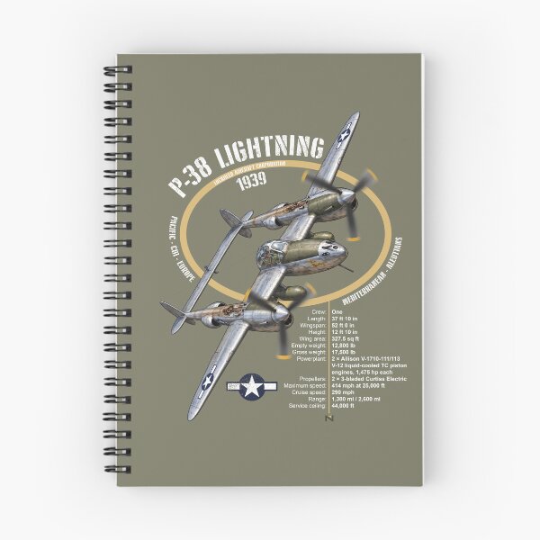 Item preview, P-38 LIGHTNING PLANE DARK designed and sold by MUNZdesign.