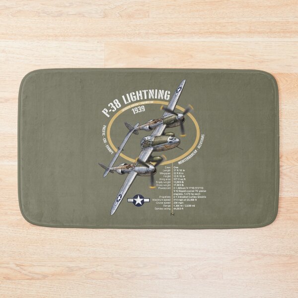 Item preview, P-38 LIGHTNING PLANE DARK designed and sold by MUNZdesign.
