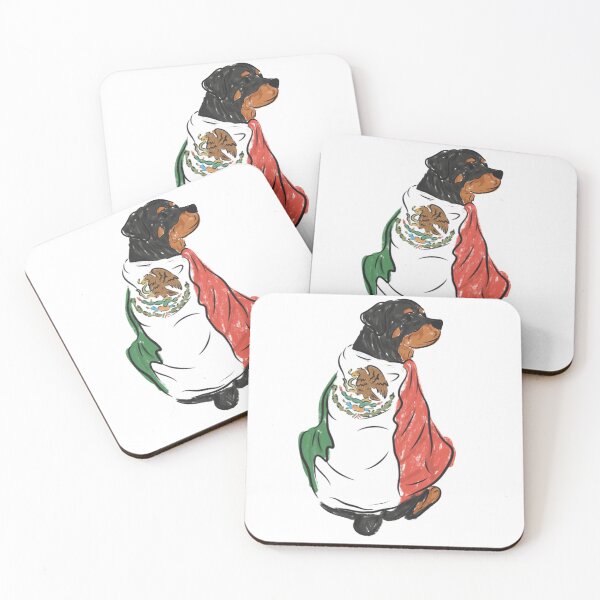 Item preview, Rottweiler wearing Mexico Flag  designed and sold by lovemydoggie.