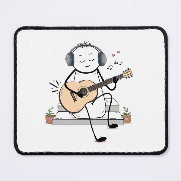 Item preview, Acoustic Vibes & Music Lover – Hand-drawn Digital Art & Wallpaper designed and sold by MyVisionaryHuez.