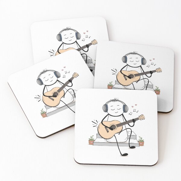 Item preview, Acoustic Vibes & Music Lover – Hand-drawn Digital Art & Wallpaper designed and sold by MyVisionaryHuez.
