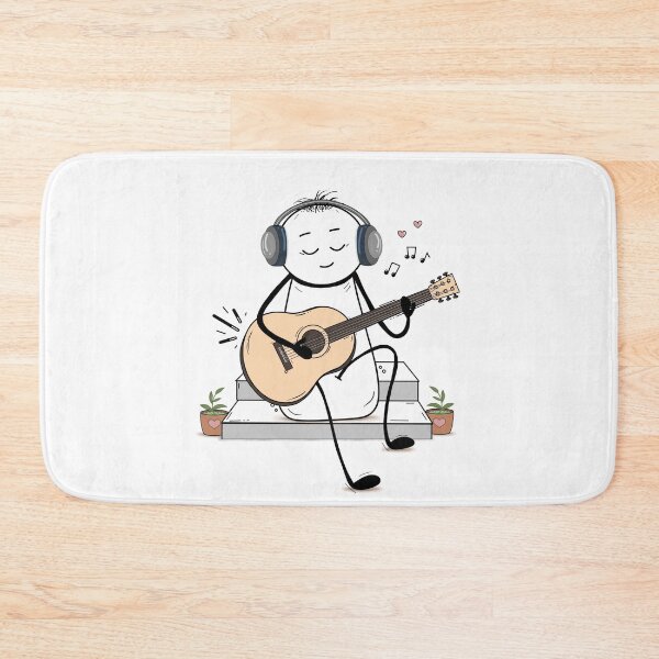 Item preview, Acoustic Vibes & Music Lover – Hand-drawn Digital Art & Wallpaper designed and sold by MyVisionaryHuez.