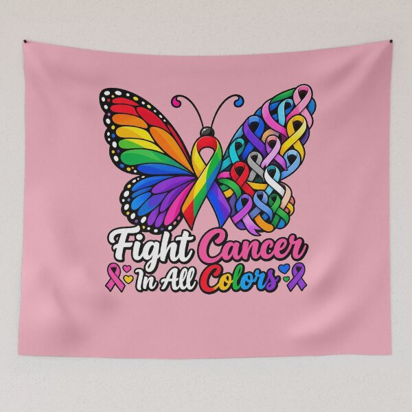 Item preview, Warrior Fight Cancer in All and Every Color Ribbon Butterfly designed and sold by clothesy7.