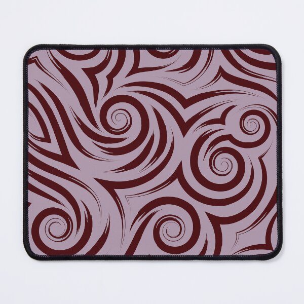 Item preview, Burgundy Swirl Tribal Pattern | Dusty Mauve Abstract Art designed and sold by Jyoti Digital Artist.