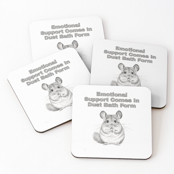 Item preview, Dust Bath Therapy Chinchilla Pencil Sketch Design designed and sold by NatureUnleashed.