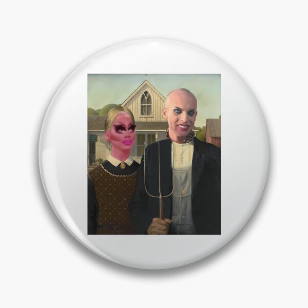 Item preview, Trixie Katya American Gothic Meme designed and sold by elizah-jeffcoat.