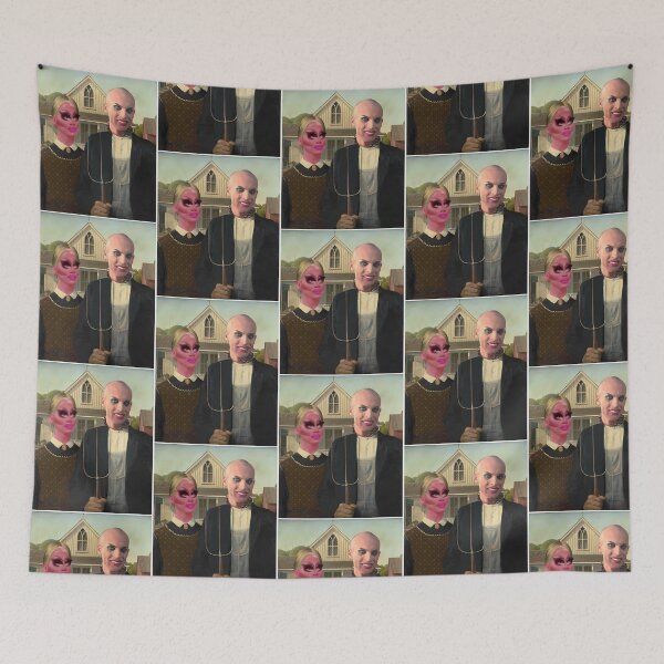 Item preview, Trixie Katya American Gothic Meme designed and sold by elizah-jeffcoat.