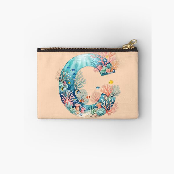 Item preview, Coastal Initial C Marine Monogram Personalized Ocean Design designed and sold by Sea Gem.
