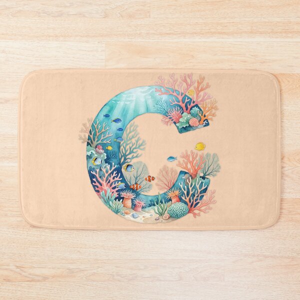 Item preview, Coastal Initial C Marine Monogram Personalized Ocean Design designed and sold by Sea Gem.