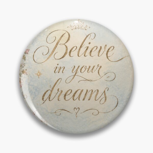 Item preview, Vintage Rococo Floral Quote Art – Believe in Your Dreams, Romantic Cottagecore Aesthetic designed and sold by MimiSabu.