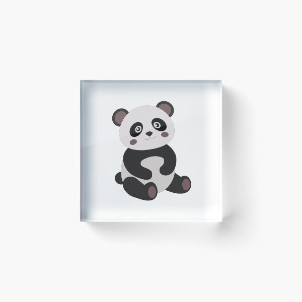 Item preview, Cute Sitting Panda Bear Nursery Vector Sticker designed and sold by ElenMart.