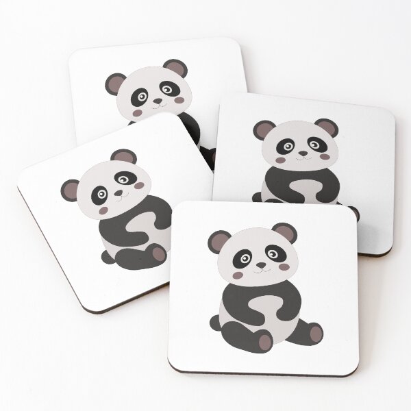 Item preview, Cute Sitting Panda Bear Nursery Vector Sticker designed and sold by ElenMart.