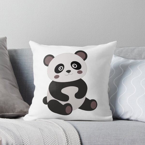 Item preview, Cute Sitting Panda Bear Nursery Vector Sticker designed and sold by ElenMart.