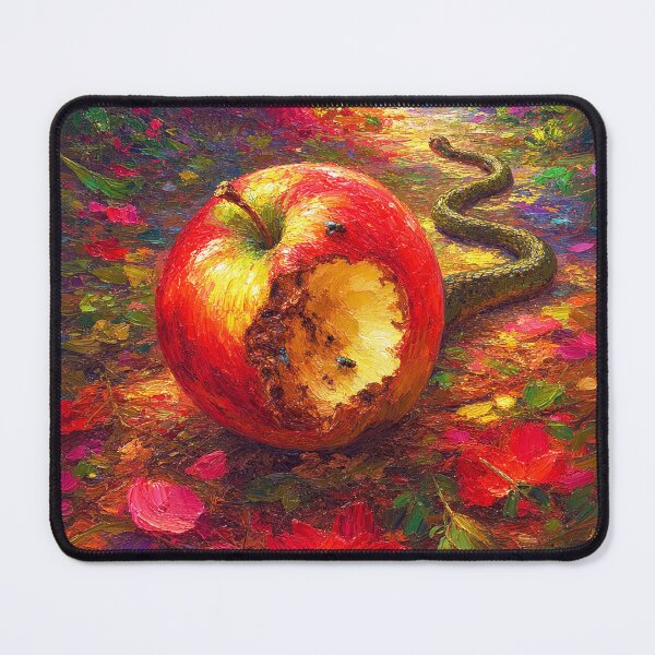 Item preview, The Weight of Shame: Bitten Apple & Psychological Allegory Fine Art designed and sold by chihuahuashower.