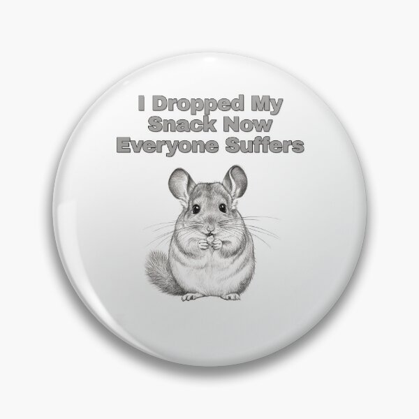 Item preview, Dramatic Chinchilla Dropped Snack Sketch Art designed and sold by NatureUnleashed.