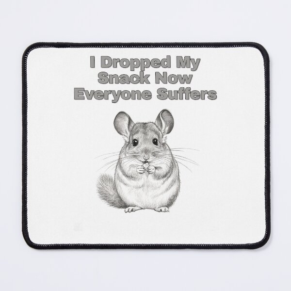 Item preview, Dramatic Chinchilla Dropped Snack Sketch Art designed and sold by NatureUnleashed.