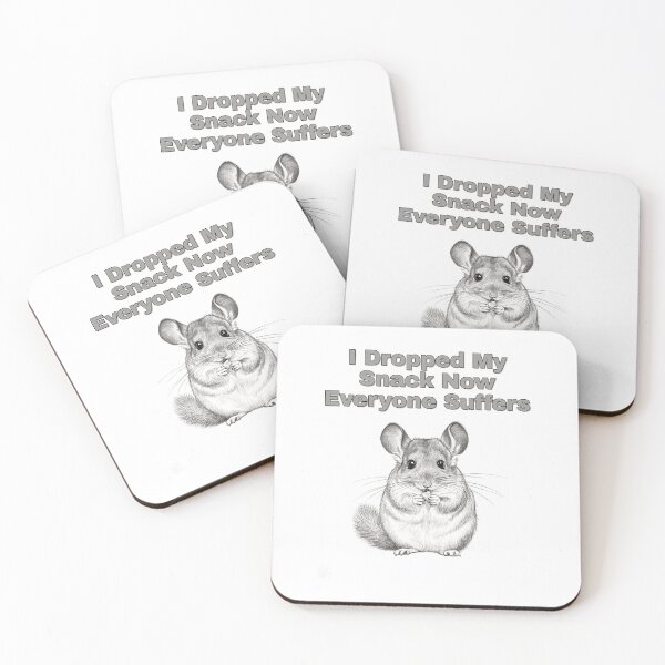 Item preview, Dramatic Chinchilla Dropped Snack Sketch Art designed and sold by NatureUnleashed.