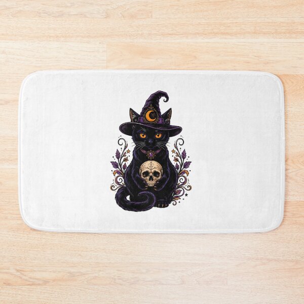Item preview, Witchy Black Cat Skull Gothic Halloween Mystical designed and sold by chattsuede.