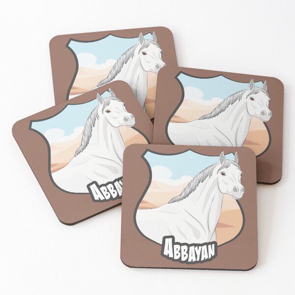 Item preview, An Abbayan horse in a shield designed and sold by Cheval-de-coeur.