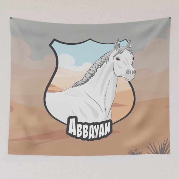 Item preview, An Abbayan horse in a shield designed and sold by Cheval-de-coeur.