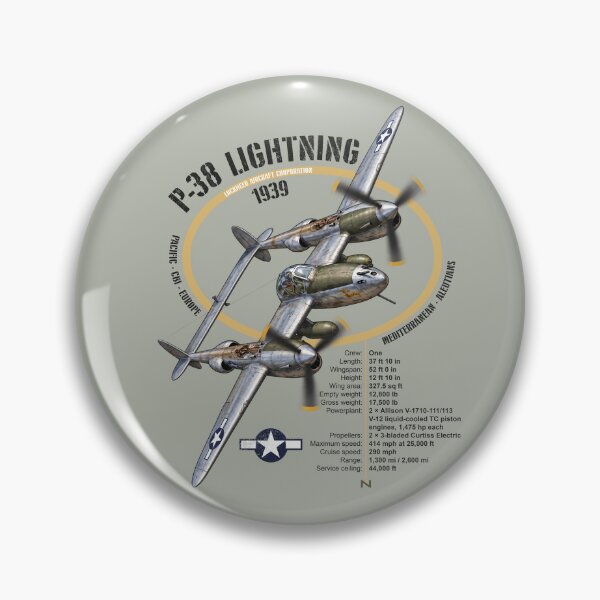 Item preview, P-38 Lightning Plane White designed and sold by MUNZdesign.